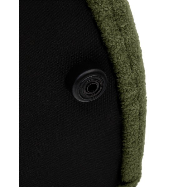 Zelený taburet z textilie bouclé Kaeli – Kave Home-image-3