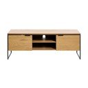 TV stolek v dekoru dubu v přírodní barvě 155x55x45 cm Cesura – Unique Furniture