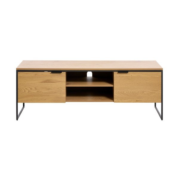 TV stolek v dekoru dubu v přírodní barvě 155x55x45 cm Cesura – Unique Furniture