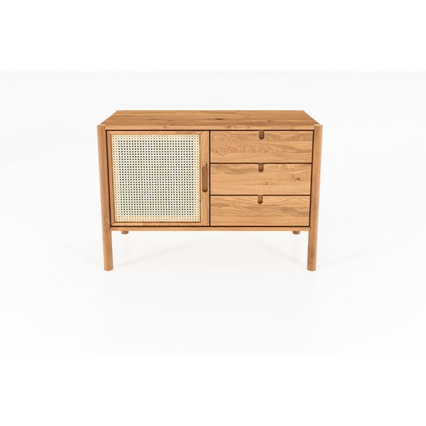 Nízká komoda z dubového dřeva 97x69 cm Pola - The Beds-image-2