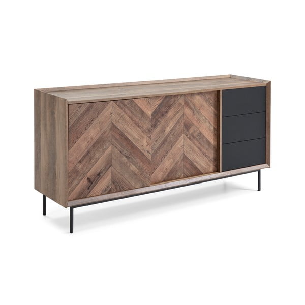 Komoda v dubovo-černém dekoru Marckeric Utah-image-2