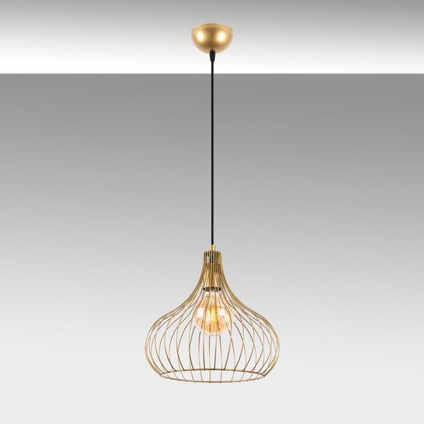 Závěsné svítidlo s kovovým stínidlem ø 22 cm Teldemia – Opviq lights-image-4