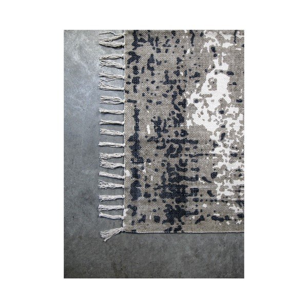 Modro-béžový bavlněný koberec HSM collection Colorful Living Porro, 200 x 300 cm-image-1
