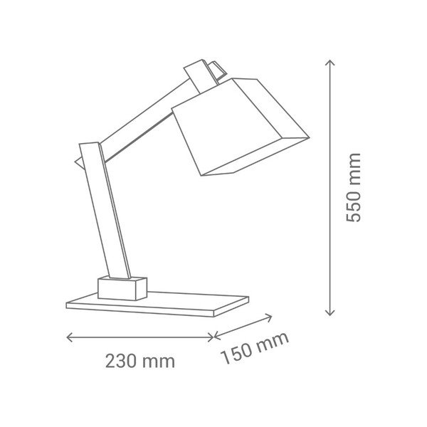 Bílá stolní lampa s dřevěnou konstrukcí SULION Erasmo-image-3