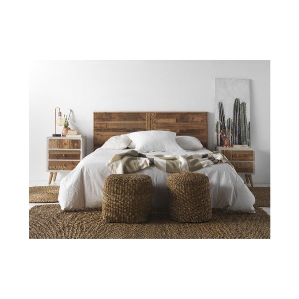 Hnědý taburet z třtinového výpletu Seaweed – Geese-image-2