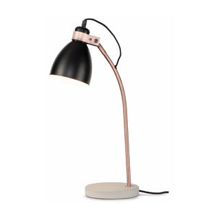 Černo-šedá stolní lampa s kovovým stínidlem (výška 50 cm) Denver – it's about RoMi