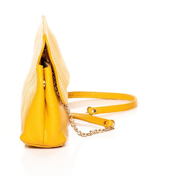 Kožená kabelka Envelope Yellow-image-1