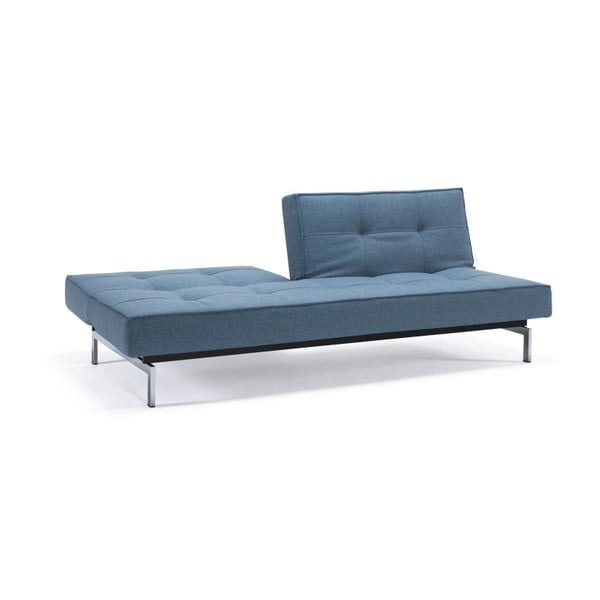 Světle modrá rozkládací pohovka s kovovou podnoží Innovation Splitback Mixed Dance Light Blue-image-2
