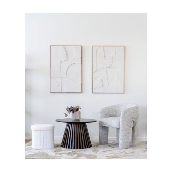 Světle šedé čalouněné jídelní křeslo s područkami Monroe – House Nordic-image-2