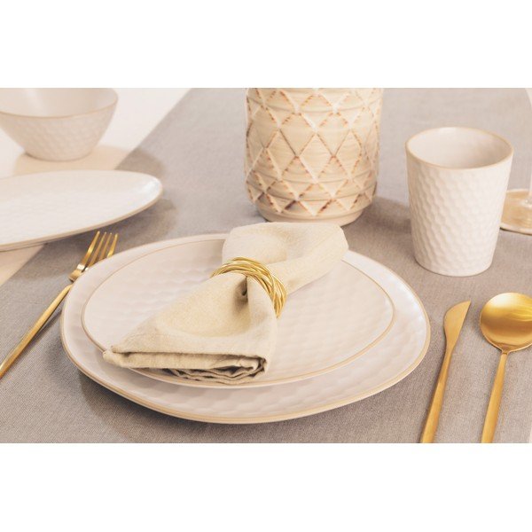 Bílé hluboké talíře z kameniny v sadě 6 ks Imprints – Villa Altachiara-image-3