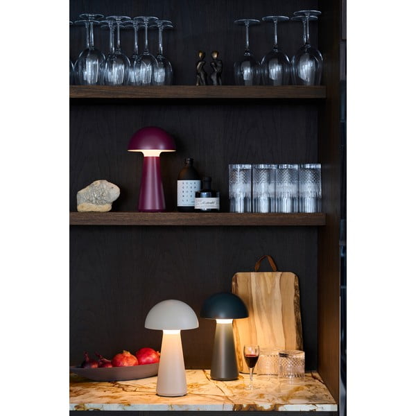 Šedá LED stolní lampa na dálkové ovládání (výška 28 cm) Sam – Sirius-image-4