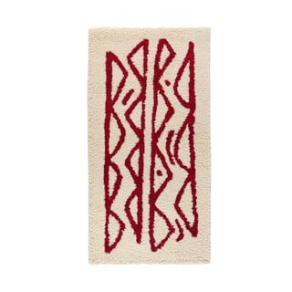 Krémovo-červený koberec Bonami Selection Morra, 80 x 150 cm