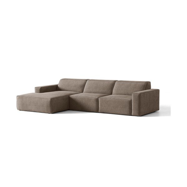 Taupe rohová pohovka (levý roh/s lenoškou) Jodie – Micadoni -image-2