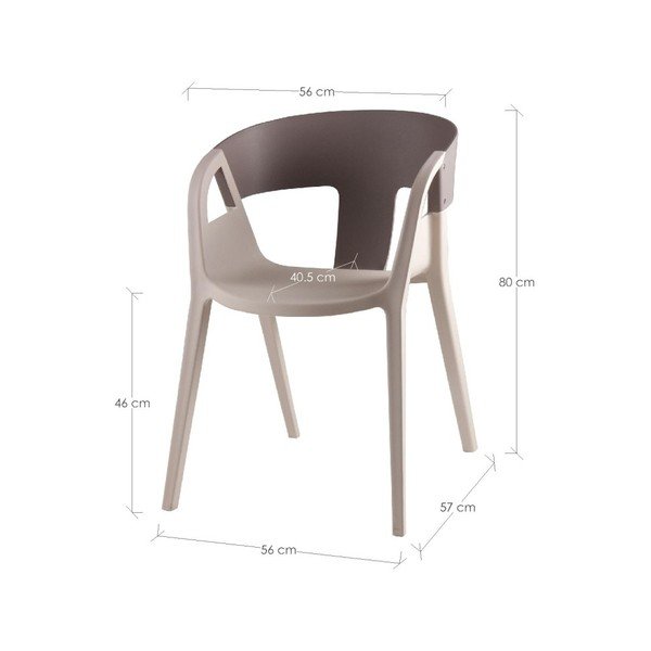 Sada 4 šedých jídelních židlí sømcasa Willa-image-2