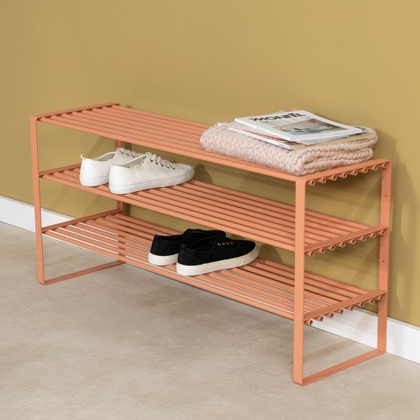 Ocelový botník v lososové barvě 100x48,5x29 cm Rex – Spinder Design-image-1