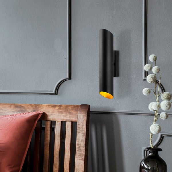 Nástěnné svítidlo v černé a zlaté barvě ø 8 cm Cut – Opviq lights-image-3