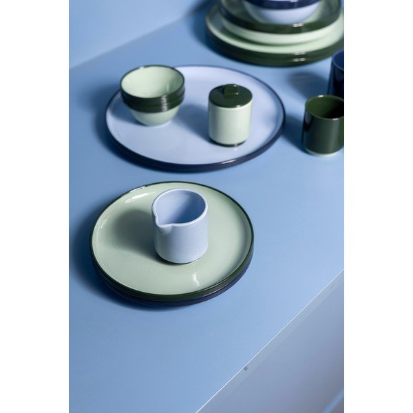 Modrý talíř z kameniny ø 26 cm Duo – ONA-image-2