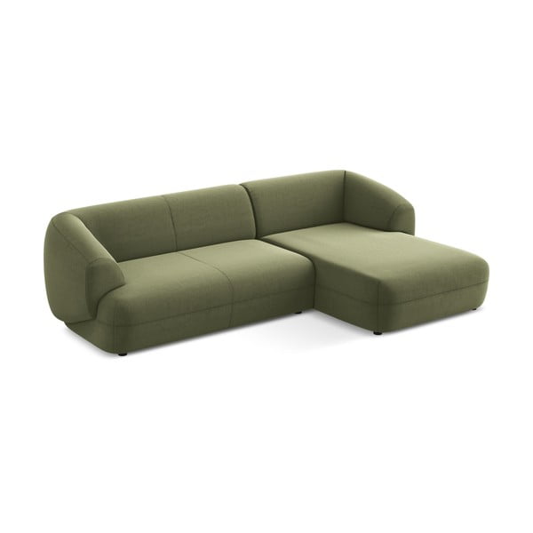 Zelená sametová rohová pohovka (pravý roh) Moana – Makamii-image-2