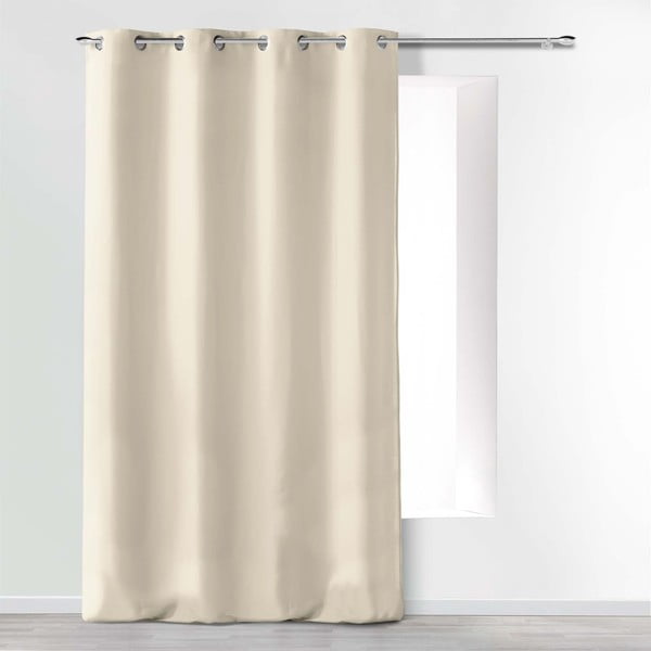 Béžový závěs z mikrovlákna 140x280 cm Absolu – douceur d'intérieur