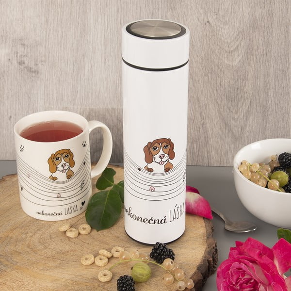 Bílá termoska 400 ml – Orion-image-1