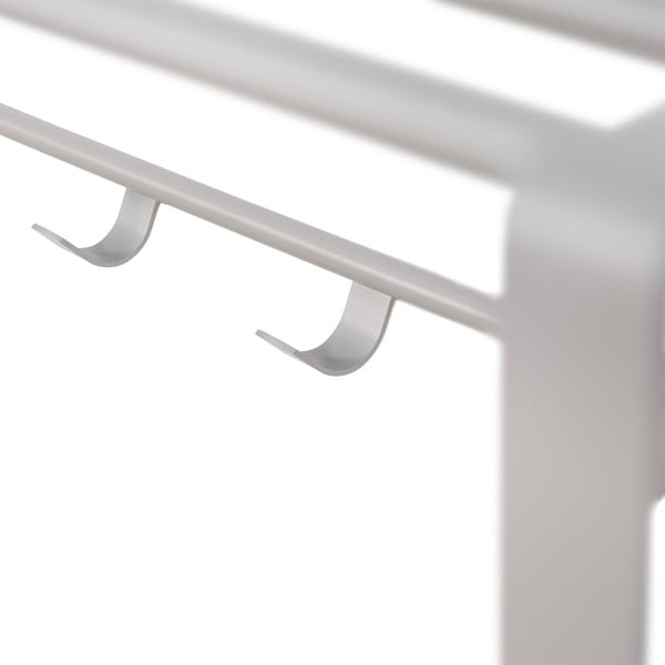 Taupe kovový nástěnný věšák s poličkou 100 cm Rex – Spinder Design-image-2