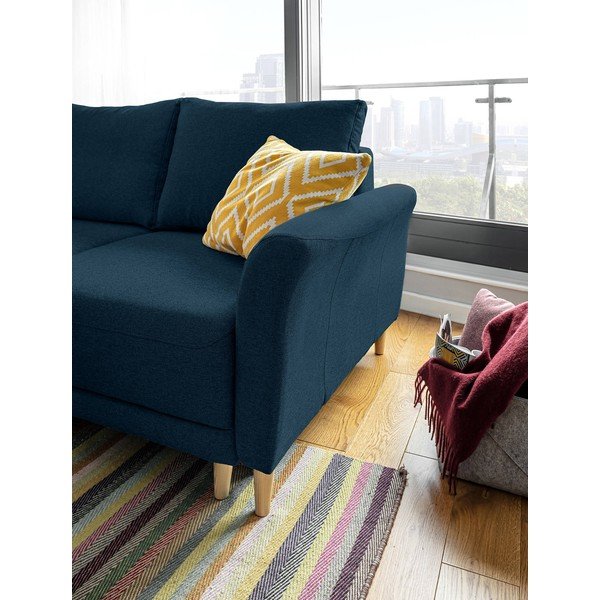 Námořnicky modrá rozkládací rohová pohovka Miuform Lovely Annie, levý roh-image-4