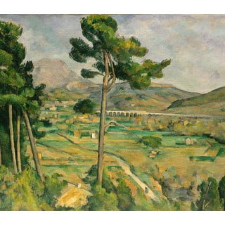 Reprodukce obrazu Paul Cézanne - Mont Sainte, 80 x 70 cm