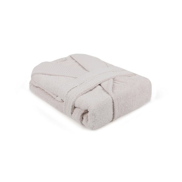 Béžový bavlněný župan velikost XL Cappa – Foutastic-image-2