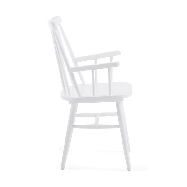 Bílá jídelní židle ze dřeva kaučukovníku Kave Home Kristie-image-2