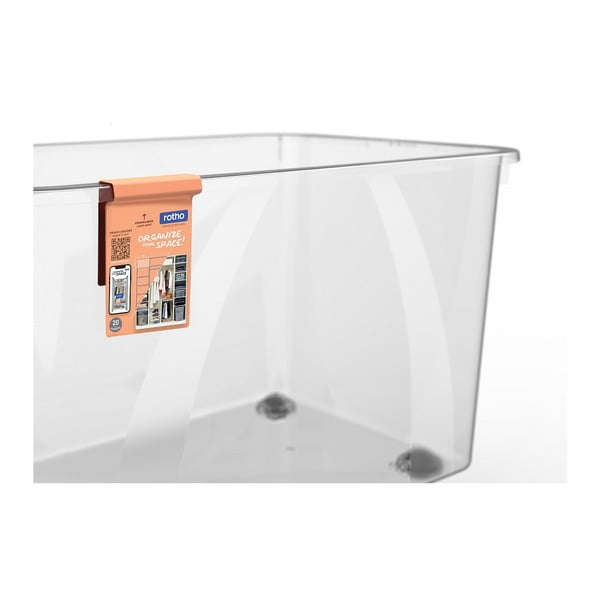 Plastový úložný box s víkem 50 l Lona - Rotho-image-4