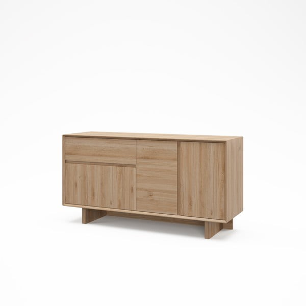 Komoda v dekoru dubu v přírodní barvě 146x76x45 cm Carpi – Marckeric-image-2