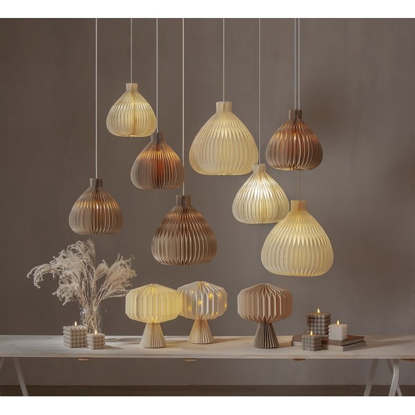 Krémové stínidlo ø 38 cm Honeycomb – Star Trading-image-4