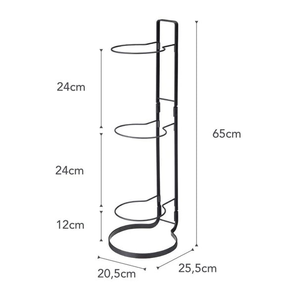Černý stojan na míče YAMAZAKI Frame-image-3