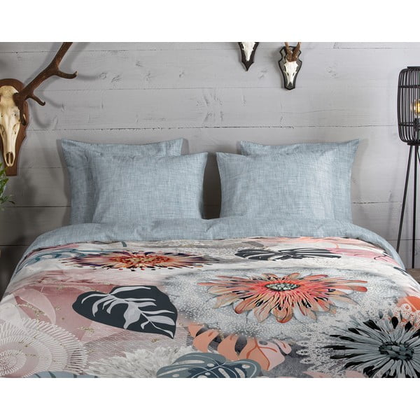 Šedé flanelové povlečení na jednolůžko 140x200 cm Ralvira – HIP-image-2