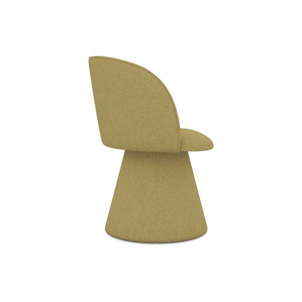 Čalouněné jídelní křeslo v hořčicové barvě Maia – Makamii-image-2