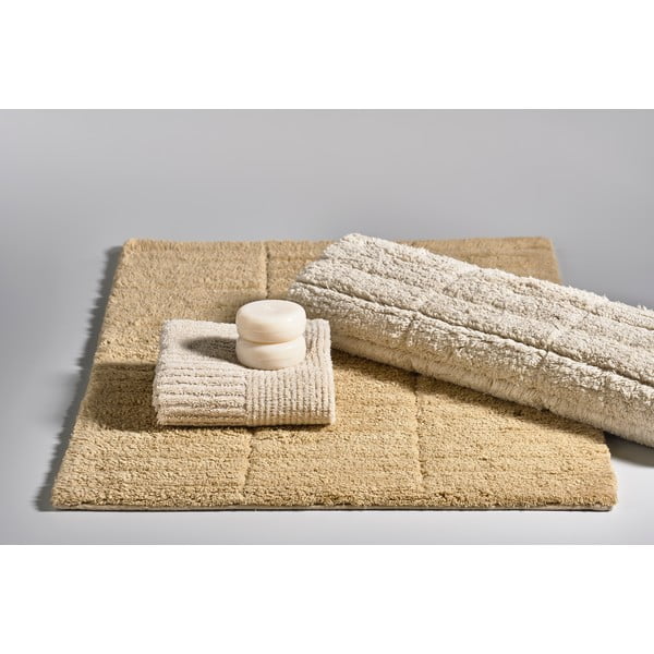 Béžová koupelnová předložka 80x50 cm Tiles - Zone-image-1