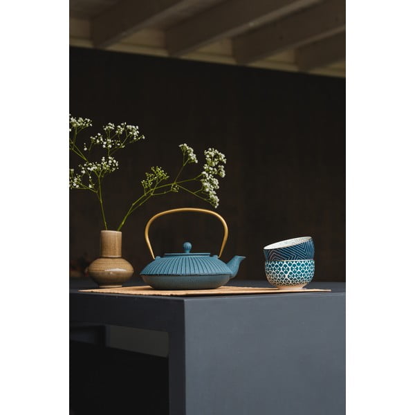 Modrá litinová konvice na čaj 1,1 l Linhai – Bredemeijer-image-3