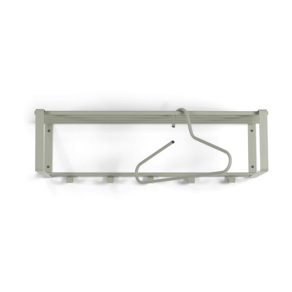 Šedozelený kovový nástěnný věšák s poličkou 70 cm Rex – Spinder Design-image-2