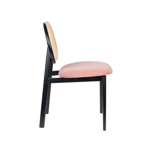 Černá/světle růžová jídelní židle Spike – Zuiver-image-3