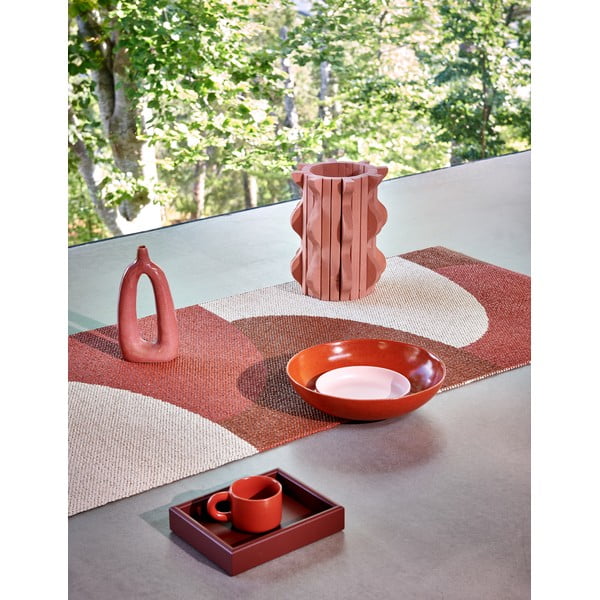 Vnitřní a venkovní běhoun v cihlové barvě 70x270 cm Hill Brick Rust – Pappelina-image-4