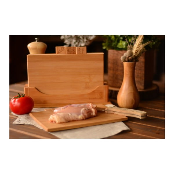 Sada 4 bambusových prkének se stojanem Bambum Tapenade-image-2