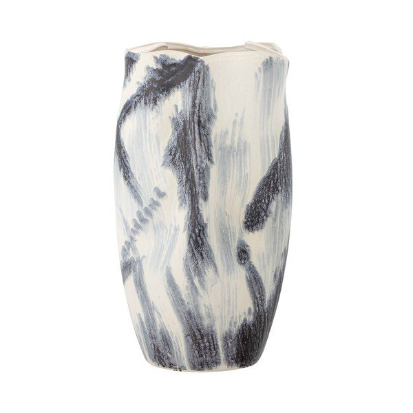 Černobílá váza z kameniny (výška 37 cm) Elira – Bloomingville-image-4