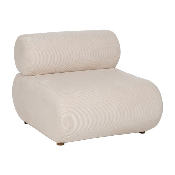 Krémové manšestrové křeslo – Ixia