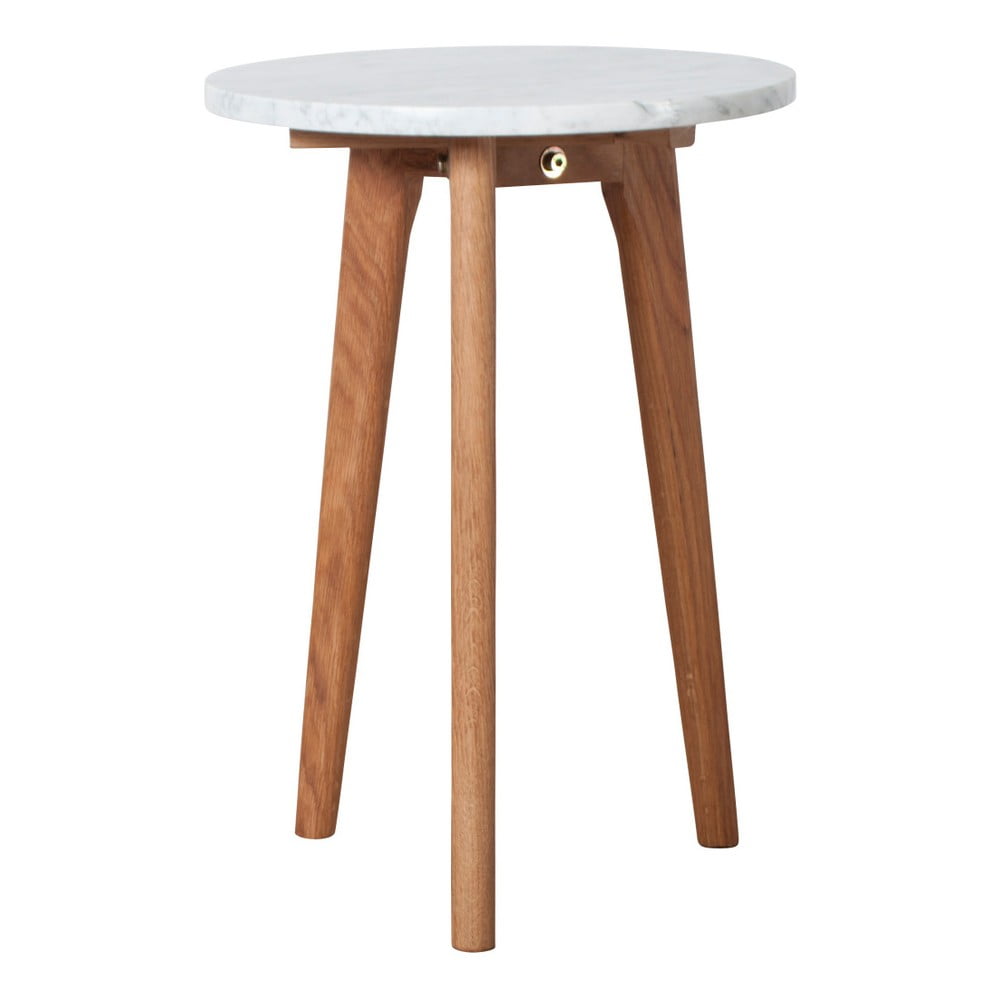Odkládací stolek s deskou v dekoru kamene Zuiver, ⌀ 32 cm