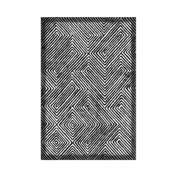 Černobílý pratelný běhoun 60x200 cm Tierra – Vitaus