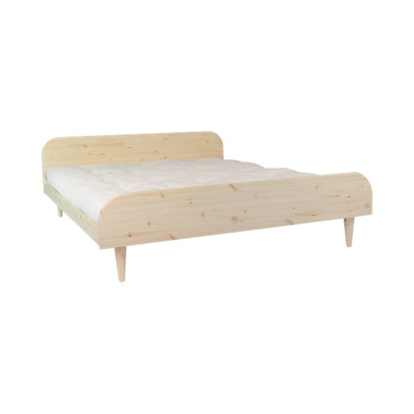 Dřevěná dvoulůžková postel s roštem 140x200 cm Puf - Karup Design