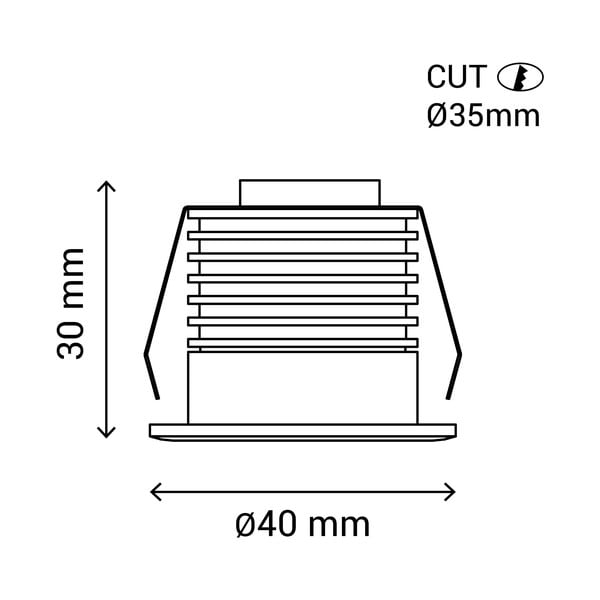 Černobílé LED bodové svítidlo ø 4 cm – SULION-image-3
