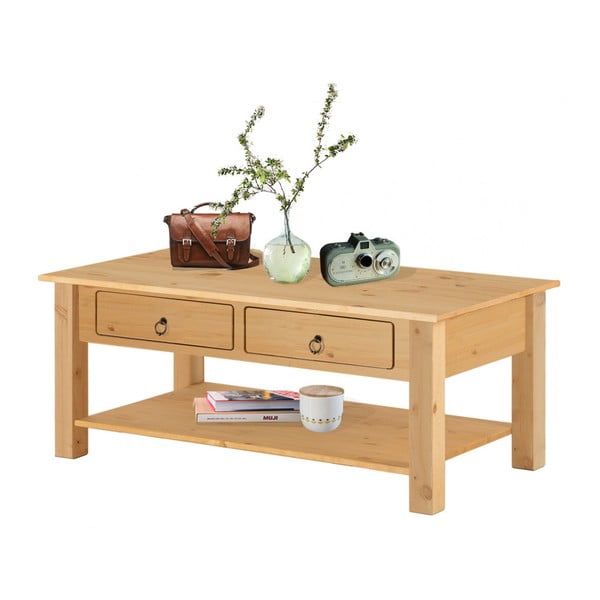 Přírodní konferenční stolek z borovicového dřeva Støraa Inda-image-1