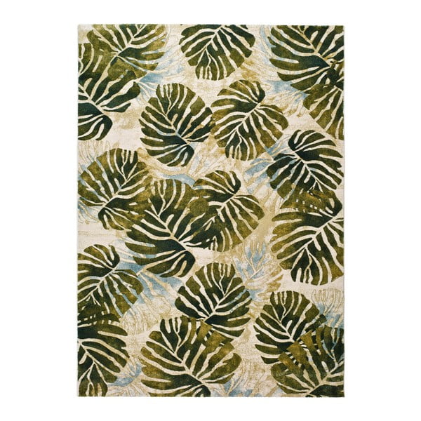 Zeleno-béžový koberec Universal Tropics Multi, 200 x 290 cm