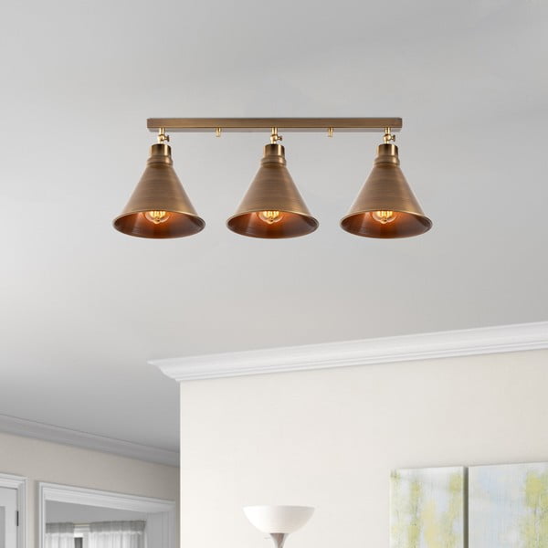 Stropní svítidlo v bronzové barvě s kovovým stínidlem ø 20 cm Tramino – Opviq lights-image-1